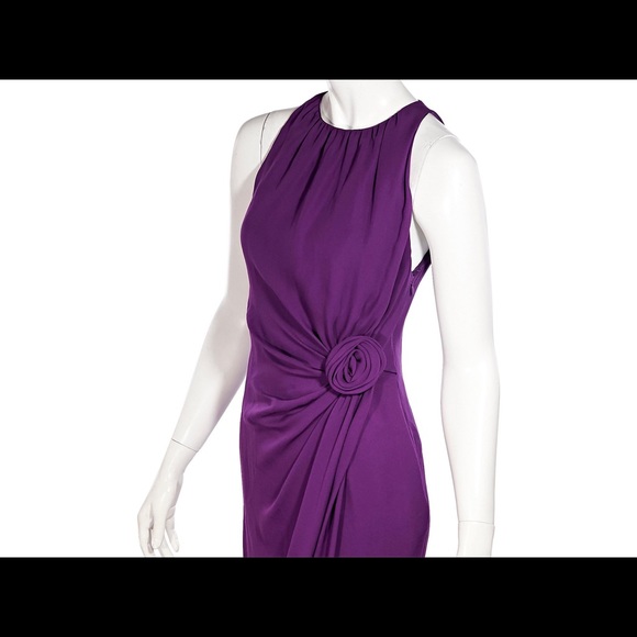 EUC Moschino Cheap And Chic dress Purple, Silk sz8 - Picture 5 of 15